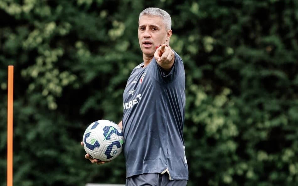 Hernán Crespo técnico São Paulo treino