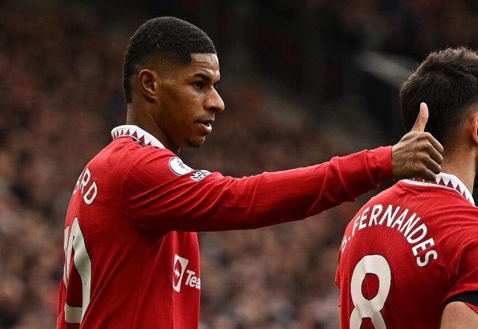 Rashford e Bruno Fernandes - Manchester United x Leicester