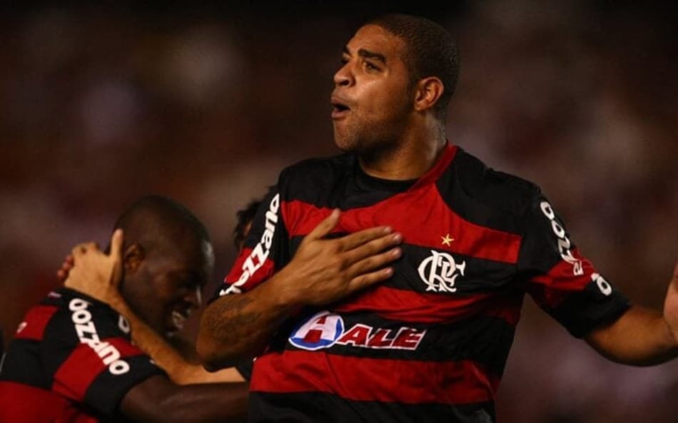 Adriano é ídolo no Flamengo