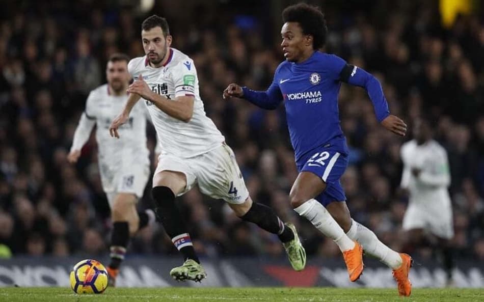 WILLIAM (CHELSEA): William foi, mais uma vez, o principal destaque do Chelsea. Na vitória por 2 a 1 contra o Crystal Palace, o atacante brasileiro abriu o placar, com um gol característico. Levando para o meio, driblando e chutando de fora da area
