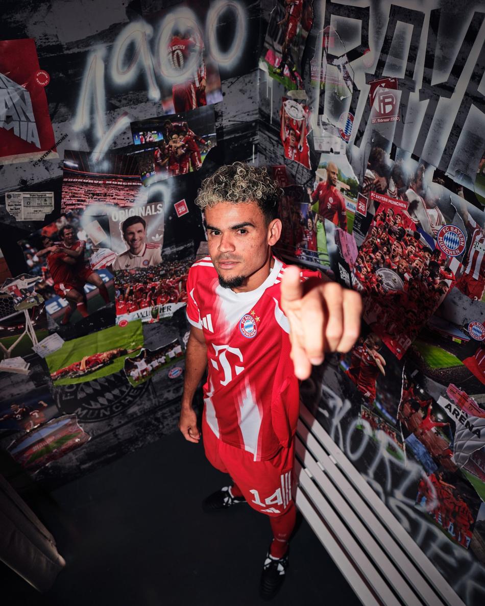 Luis Díaz apresentado no Bayern