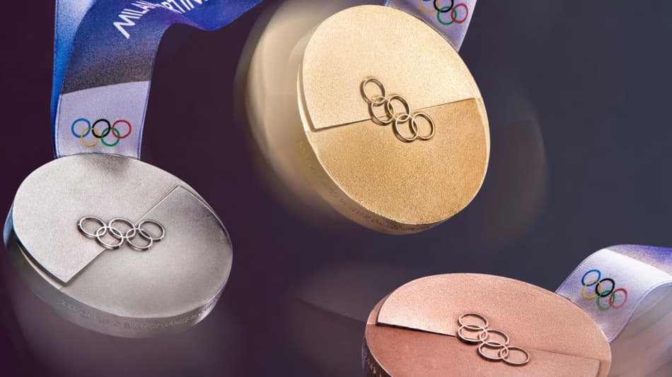 Organização divulgou design das medalhas para Milão-Cortina