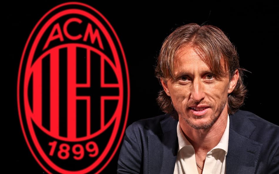 Modric apresentado pelo Milan (Foto: Reprodução/Milan)