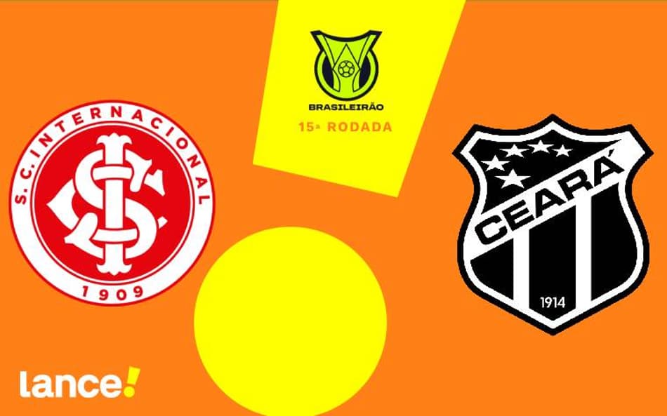 Internacional e Ceará se enfrentam pelo Brasileirão (Foto: Arte/Lance!)