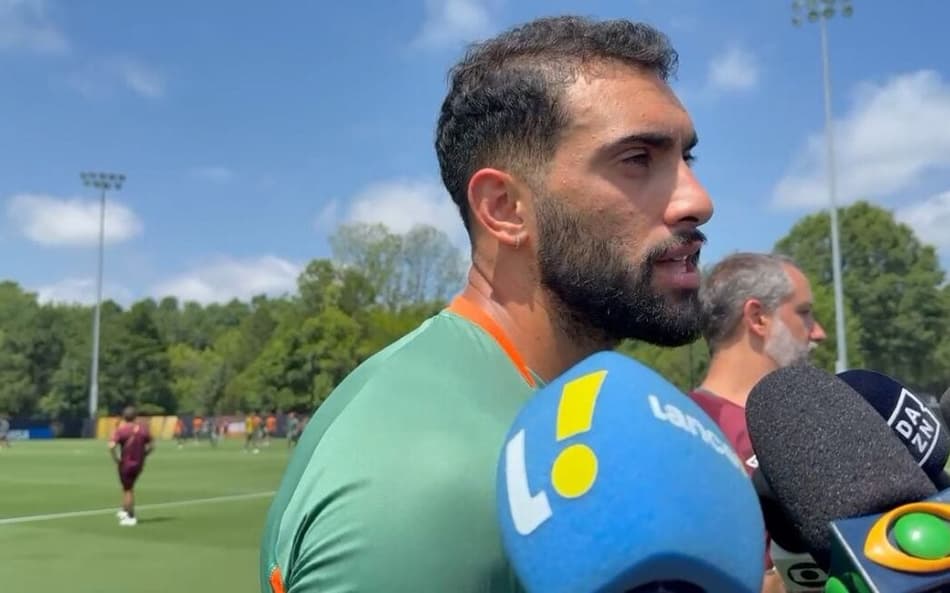 Freytes no treinamento do Fluminense antes da partida contra o Al Hilal pelo Mundial de Clubes. (Foto: Sharon Prais/Lance!)