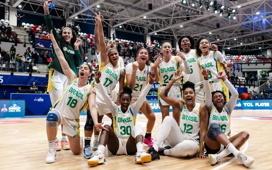 Brasil vence na AmericupW. (Foto: Fiba)