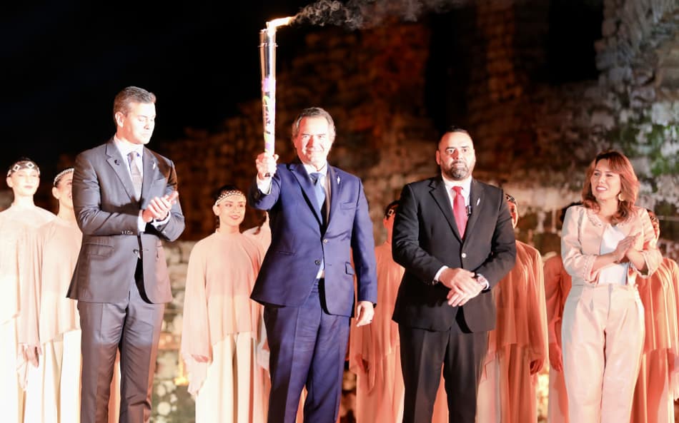 Cerimônia deu início ao revezamento da tocha