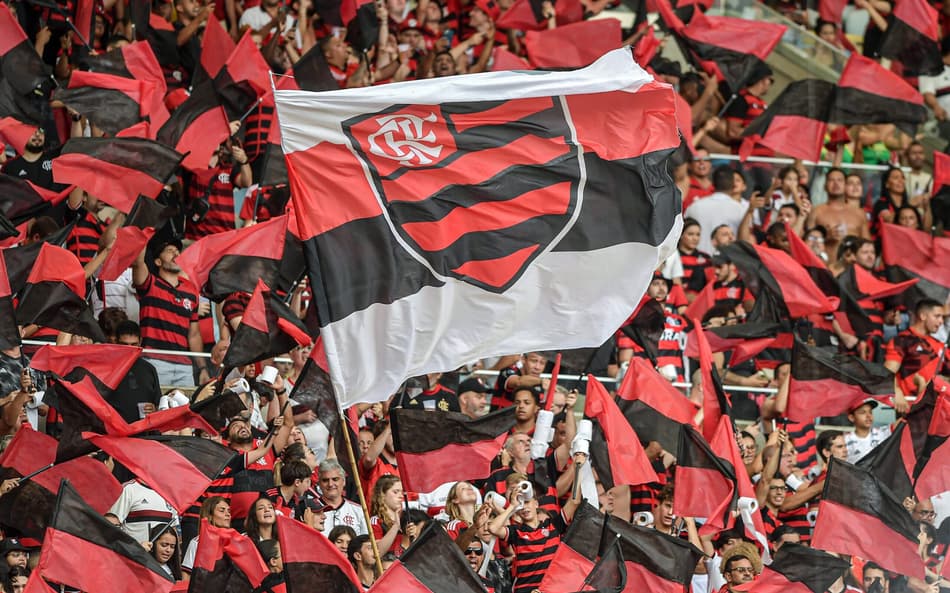 Torcida do Flamengo no jogo contra o Atlético-MG no Maracanã