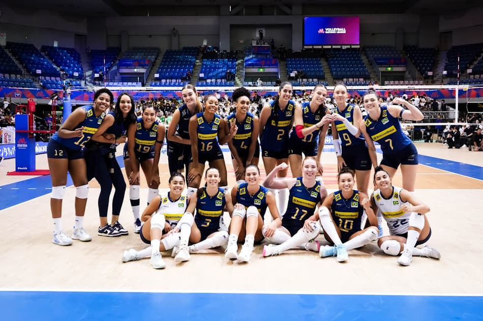 Brasil vence Bulgária na VNL feminina; veja fotos