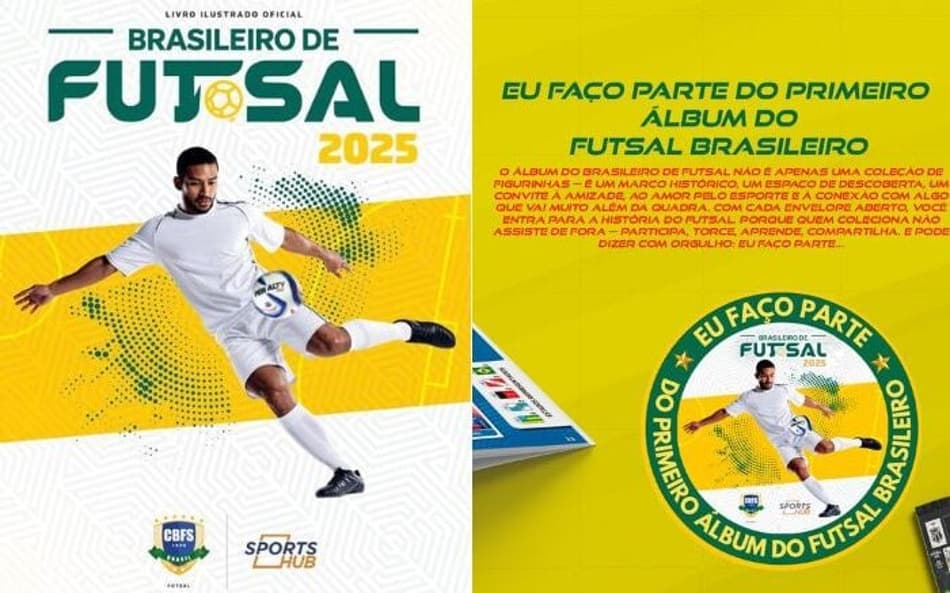 Campeonato Brasileiro de Futsal ganha seu primeiro álbum de figurinhas