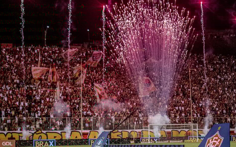 Festa da torcida do Vitória no Barradão (Foto: Victor Ferreira / EC Vitória)