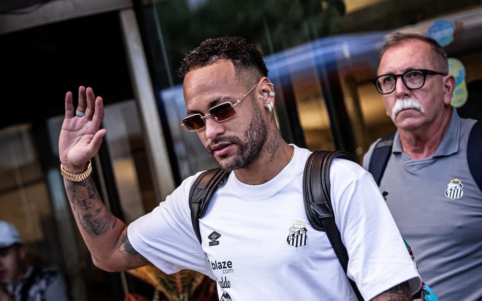 Neymar pode ficar fora contra o Vasco se receber novo amarelo (Foto: Raul Baretta/ Santos FC)