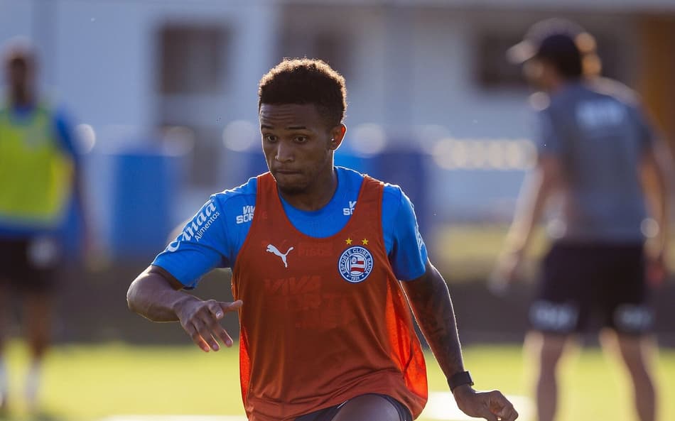 Kayky em treino do Bahia (Foto: Letícia Martins/EC Bahia)