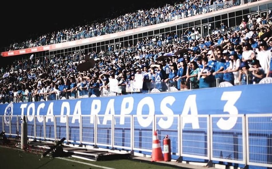 Torcida do Cruzeiro no Mineirão (Foto: Gustavo Martins/Cruzeiro)