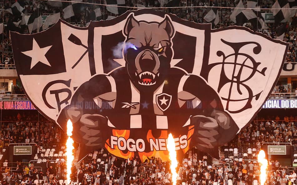 Torcida do Botafogo no Niton Santos (Foto: Vítor Silva/Botafogo)