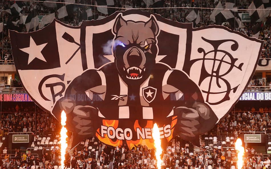 Torcida do Botafogo no Niton Santos (Foto: Vítor Silva/Botafogo)