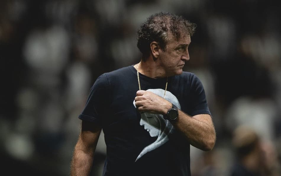 Cuca em classificação do Atlético-MG (Foto: Pedro Souza / Atlético)