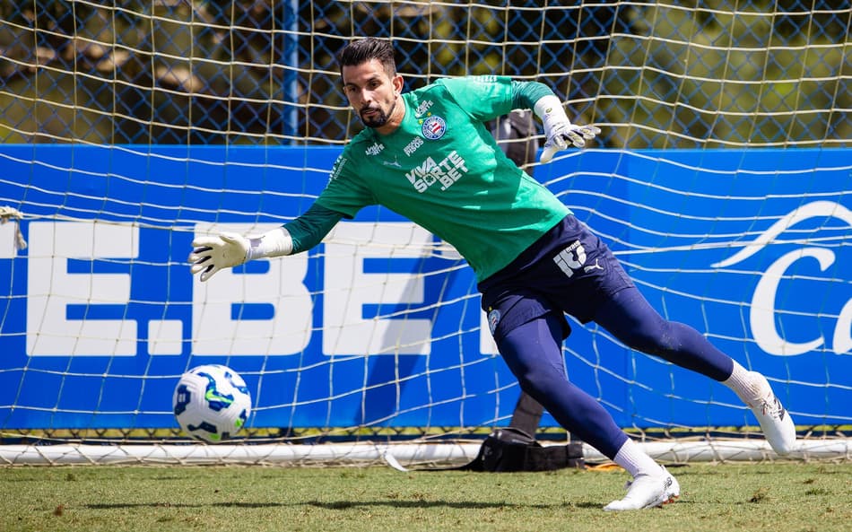 Marcos Felipe em treino do Bahia (Foto: Letícia Martins/EC Bahia)