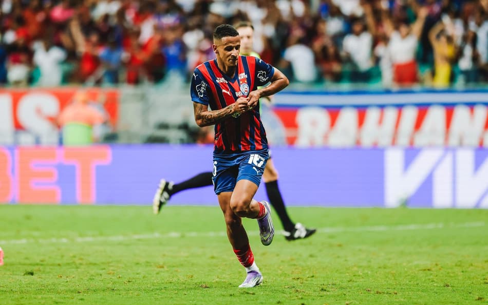 Luciano Juba comemora gol pelo Bahia (Foto: Letícia Martins / EC Bahia)