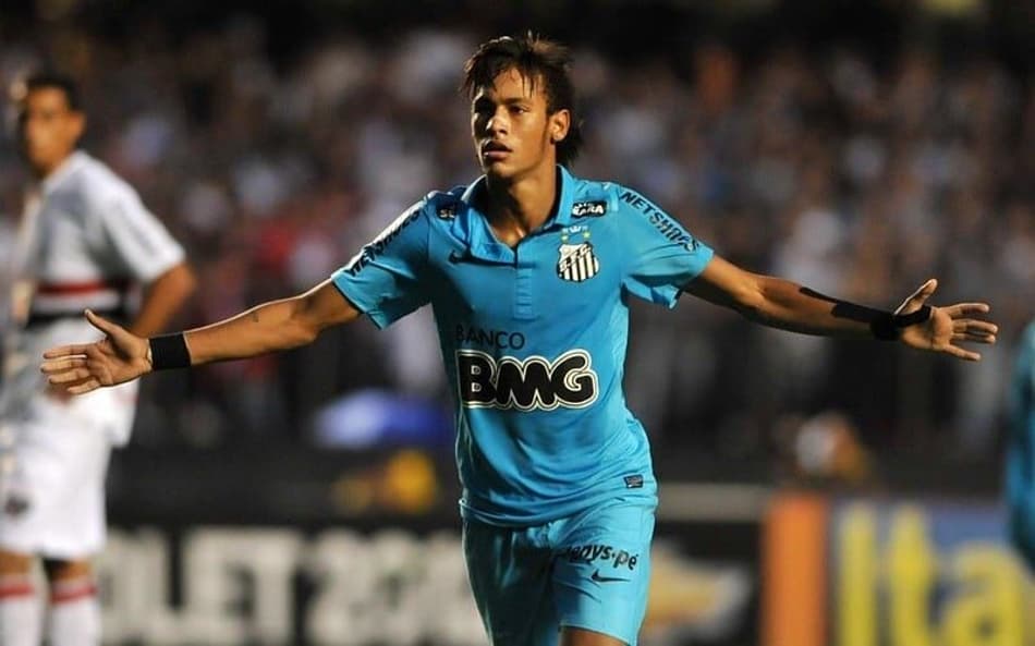 No Morumbis, Neymar marcou o 100º gol com a camisa do Santos. (Foto: Ivan Storti - Santos FC)