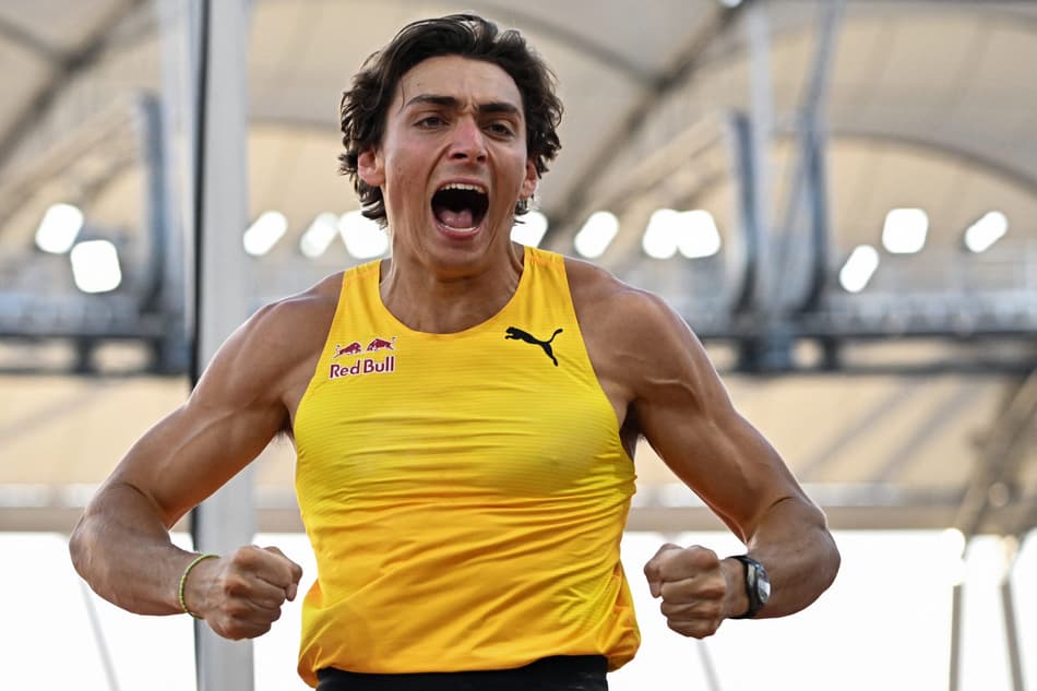 A emoção de Duplantis com mais um recorde mundial