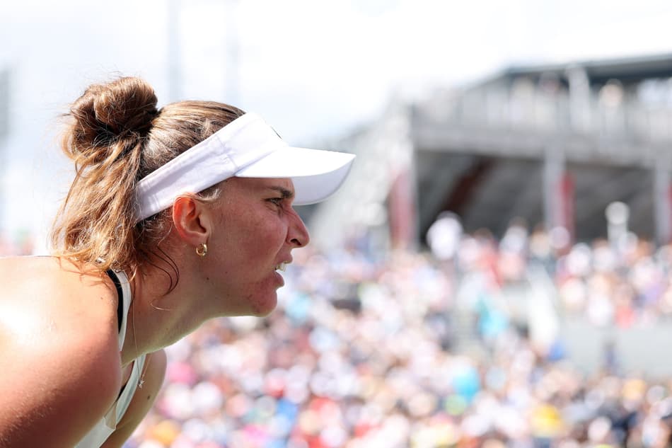 A concentração de Bia Haddad no US Open (Elsa/Getty Images/AFP )