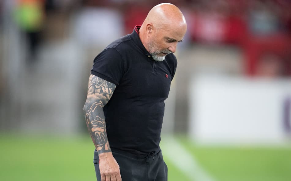 Jorge Sampaoli levou o Santos ao vive-campeonato brasileiro em 2019. (Foto: Gil Gomes/AGIF)