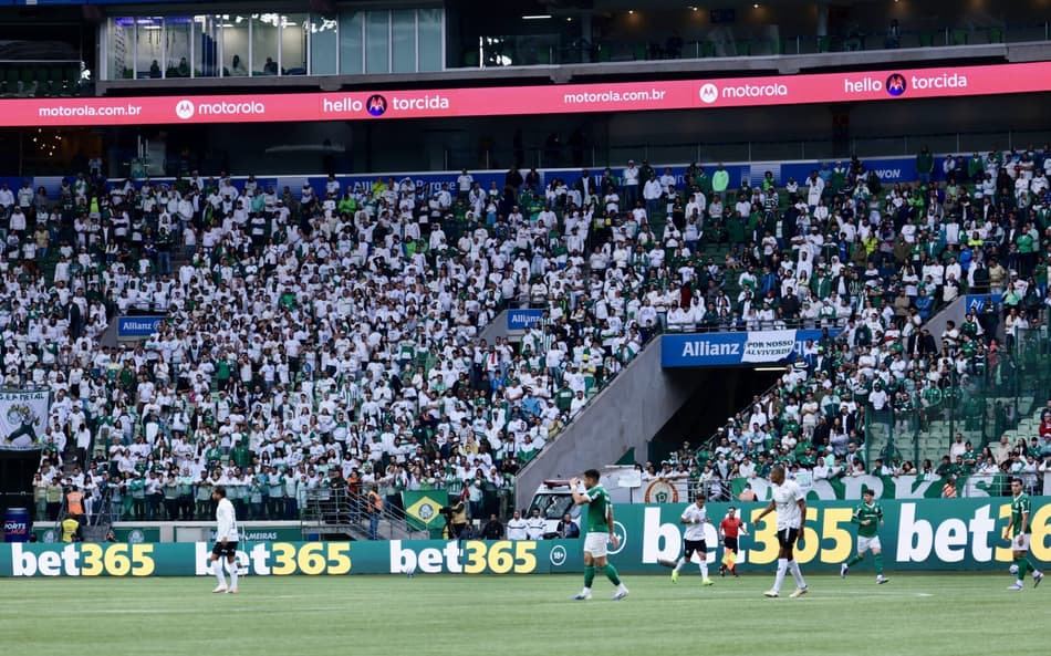 Palmeiras registrou o menor público jogando no Allianz Parque pelo Brasileirão (Foto: Marcello Zambrana/AGIF)