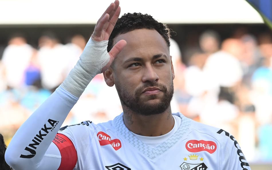 Neymar em ação pelo Santos
