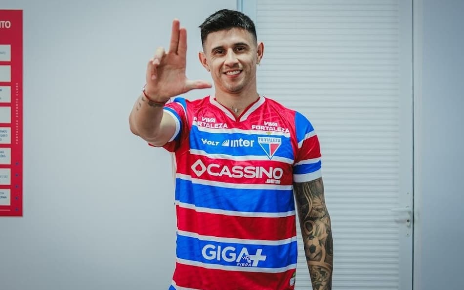 Adam Bareiro, novo reforço do Fortaleza (Foto: Mateus Lotif/Fortaleza EC)