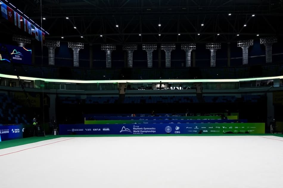 Arena Carioca pronta para receber o Mundial de Ginástica Rítmica de 2025 (Foto: Melogym/CBG)