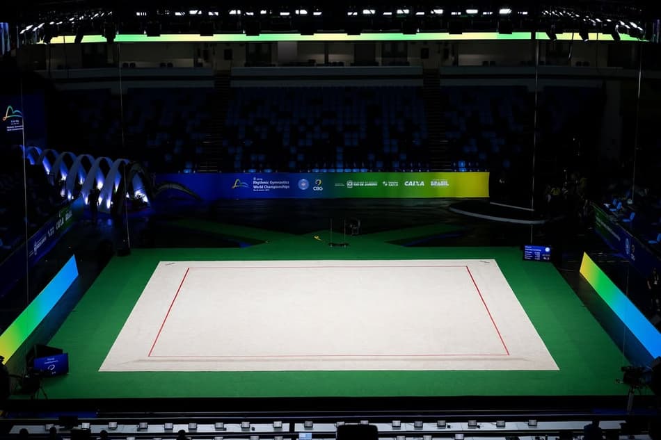 Arena Carioca pronta para receber o Mundial de Ginástica Rítmica de 2025 (Foto: Melogym/CBG)
