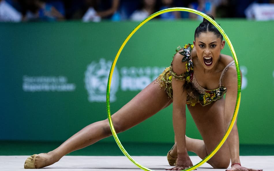 Barbara Domingos no Mundial de Ginástica Rítmica do Rio de Janeiro (Foto_ Ivan Carvalho _ CBG)