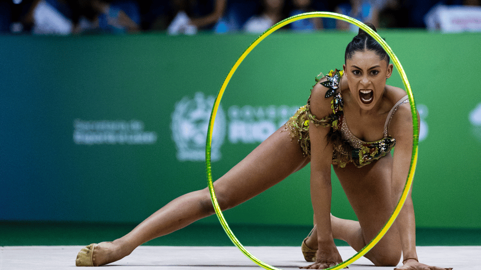 Barbara Domingos no Mundial de Ginástica Rítmica do Rio de Janeiro (Foto_ Ivan Carvalho _ CBG)