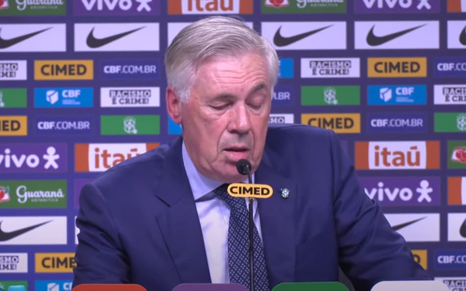 Carlo Ancelotti convoca Seleção Brasileira pela 2ª vez