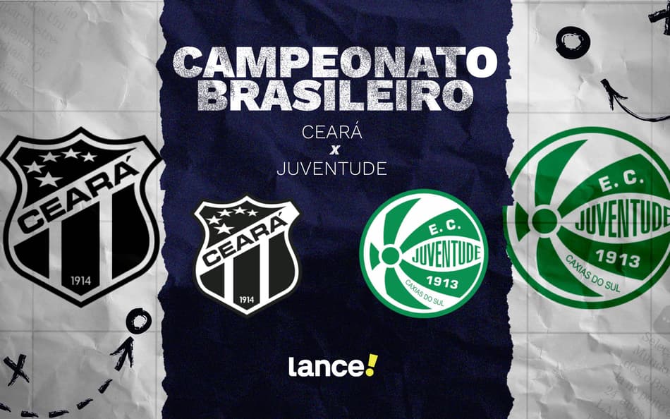 Ceará e Juventude se enfrentam na Arena Castelão (Foto: Arte/Lance!)