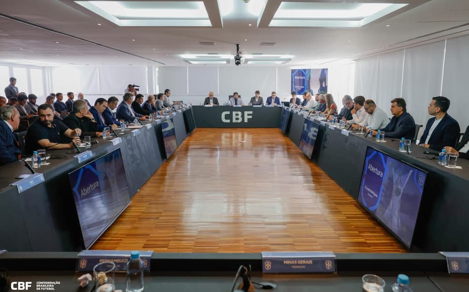 Conselho Técnico na sede da CBF aprovou mudanças no Brasileirão 2025. (Foto: Rafael Ribeiro/CBF)
