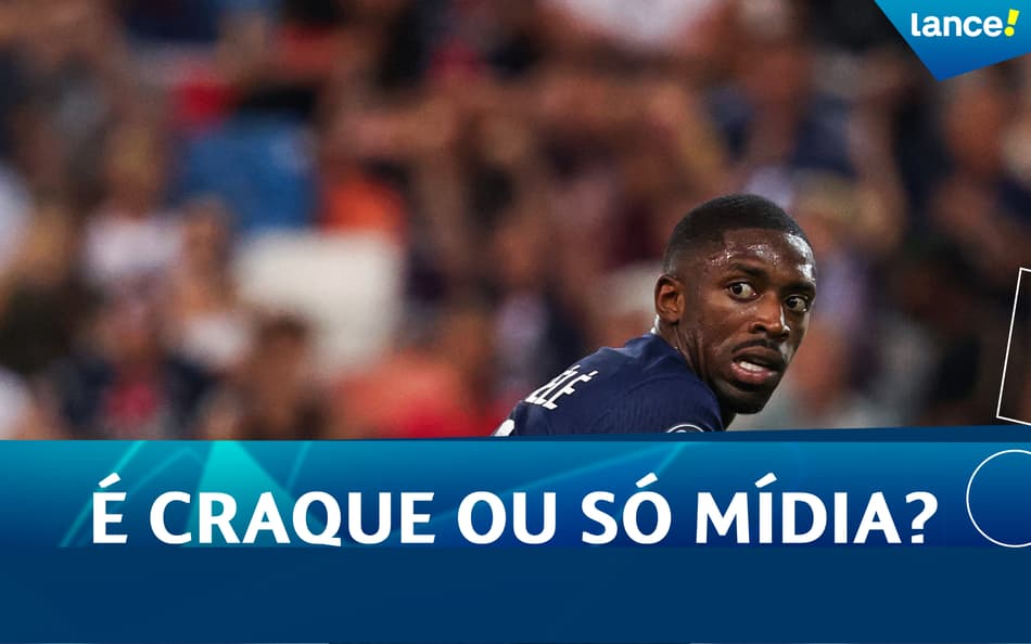 Dembélé em ação pelo PSG contra o Tottenham, na Supercopa da Europa (Foto: Franck Fife/AFP)