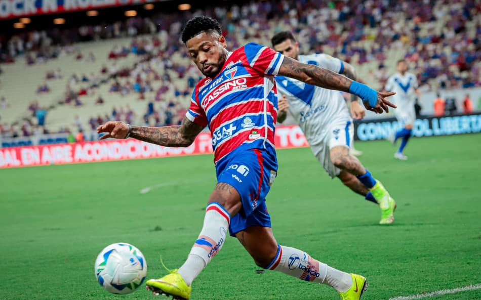 Partida entre Fortaleza e Vélez Sarsfield, pela Copa Libertadores (Foto: Mateus Lotif/Fortaleza EC)