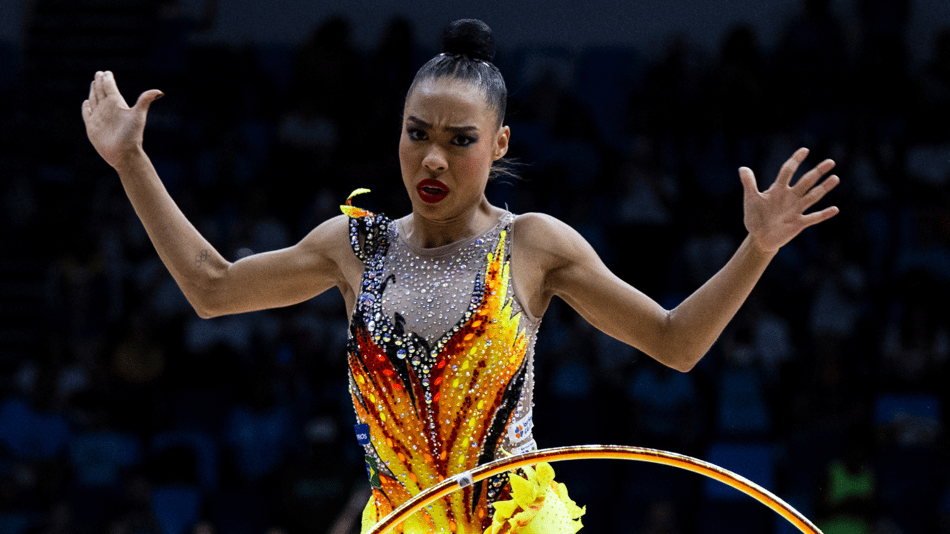 Geovanna Santos no primeiro dia do Mundial de Ginástica Rítmica do Rio de Janeiro (Foto_ Ivan Carvalho _ CBG)