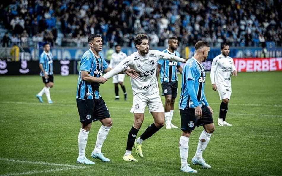 Partida entre Grêmio e Ceará, pelo Brasileirão (Foto: Felipe Santos/Ceará SC)