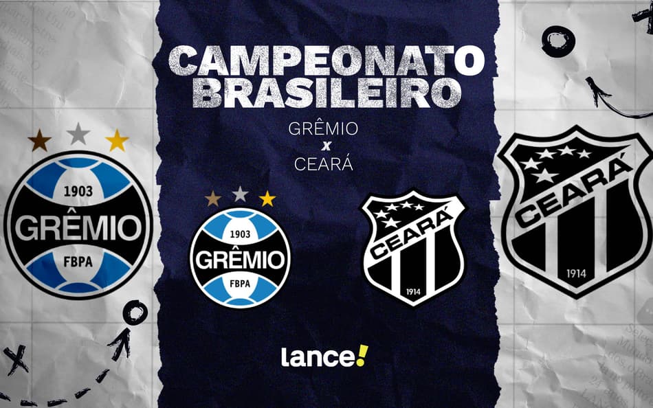 Grêmio x Ceará (Imagem: Arte Lance!)