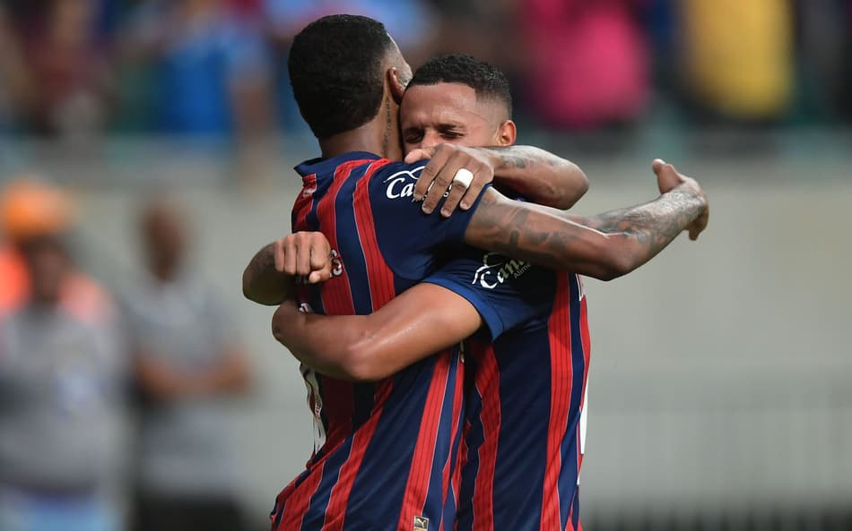 Juba comemora com do Bahia contra o Fluminense (Foto: Jhony Pinho/AGIF)