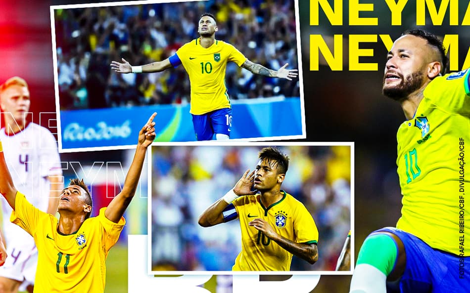 Estreia de Neymar pela Seleção Brasileira completa 15 anos neste domingo (10). (Foto: Divulgação/ Lance!)