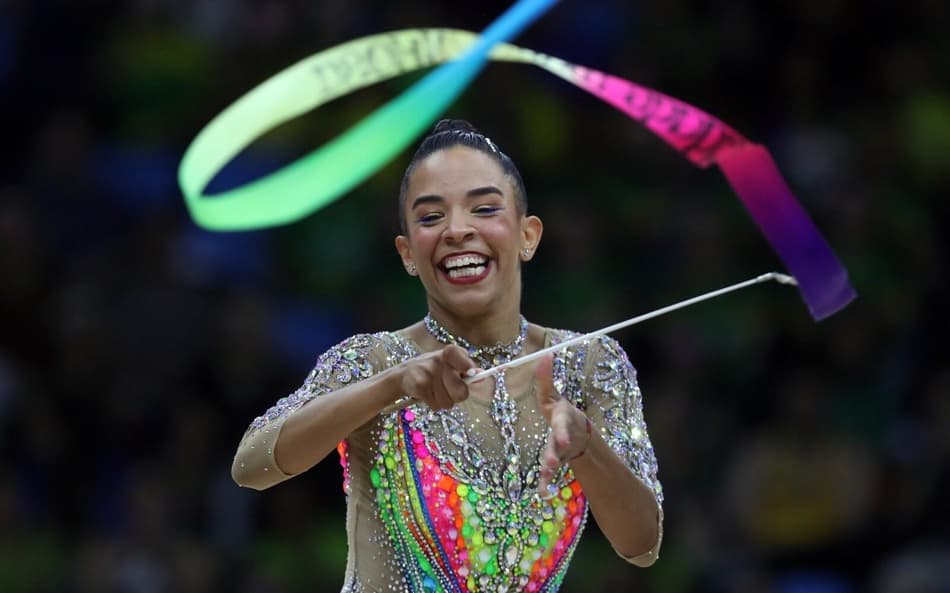 Luana Gomes no Mundial de Ginástica Rítmica no Rio de Janeiro (Foto: Gaspar Nóbrega / CBG)