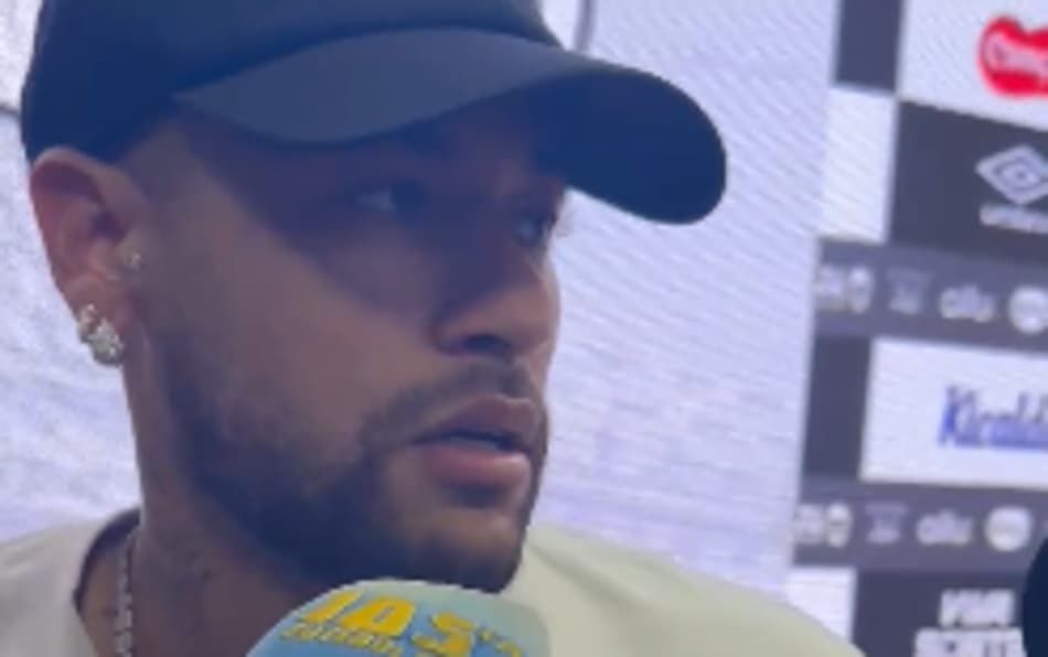 Neymar fala após goleada do Vasco no Santos