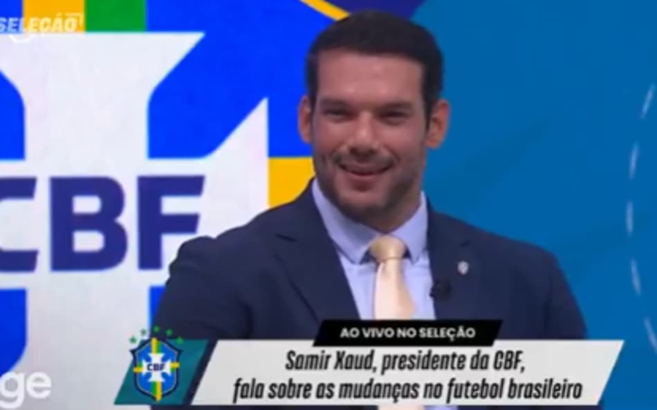 Presidente da CBF, Samir Xaud, ao vivo no Seleção Sportv