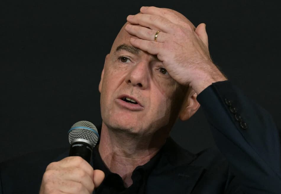 Presidente da Fifa, Gianni Infantino em coletiva durante o Mundial de Clubes