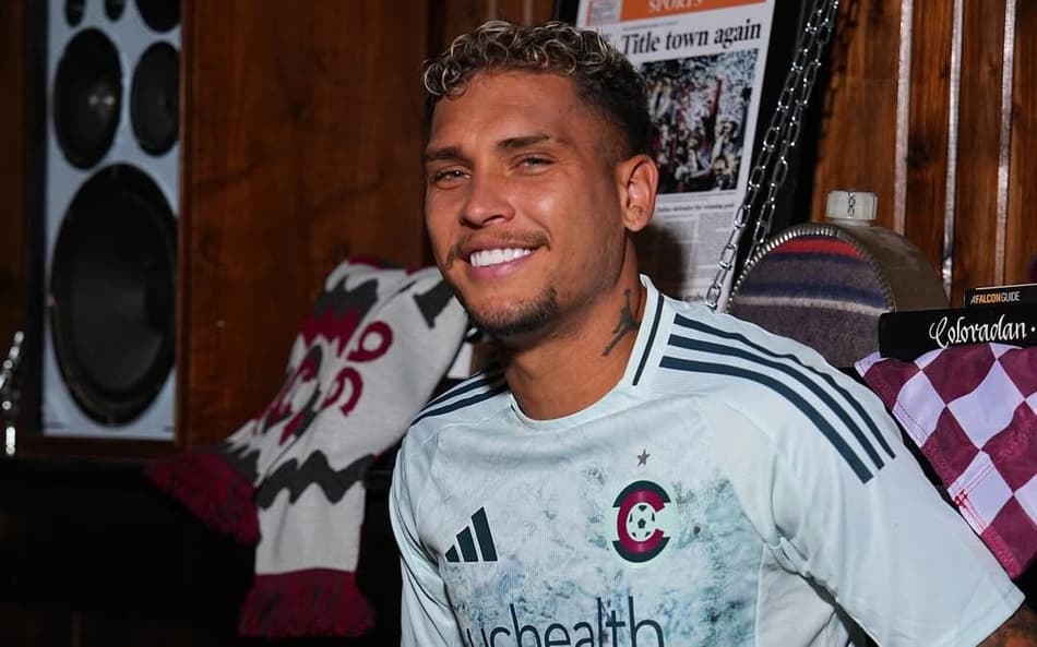 Rafael Navarro chegou ao Colorado Rapids, dos Estados Unidos, depois de uma passagem pelo Palmeiras. (Foto: Divulgação/ Instagram)
