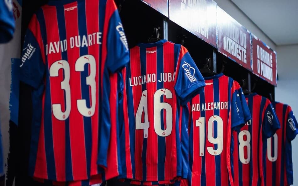 Vestiário de Bahia antes da partida contra o Paysandu Foto: Divulgação / EC Bahia